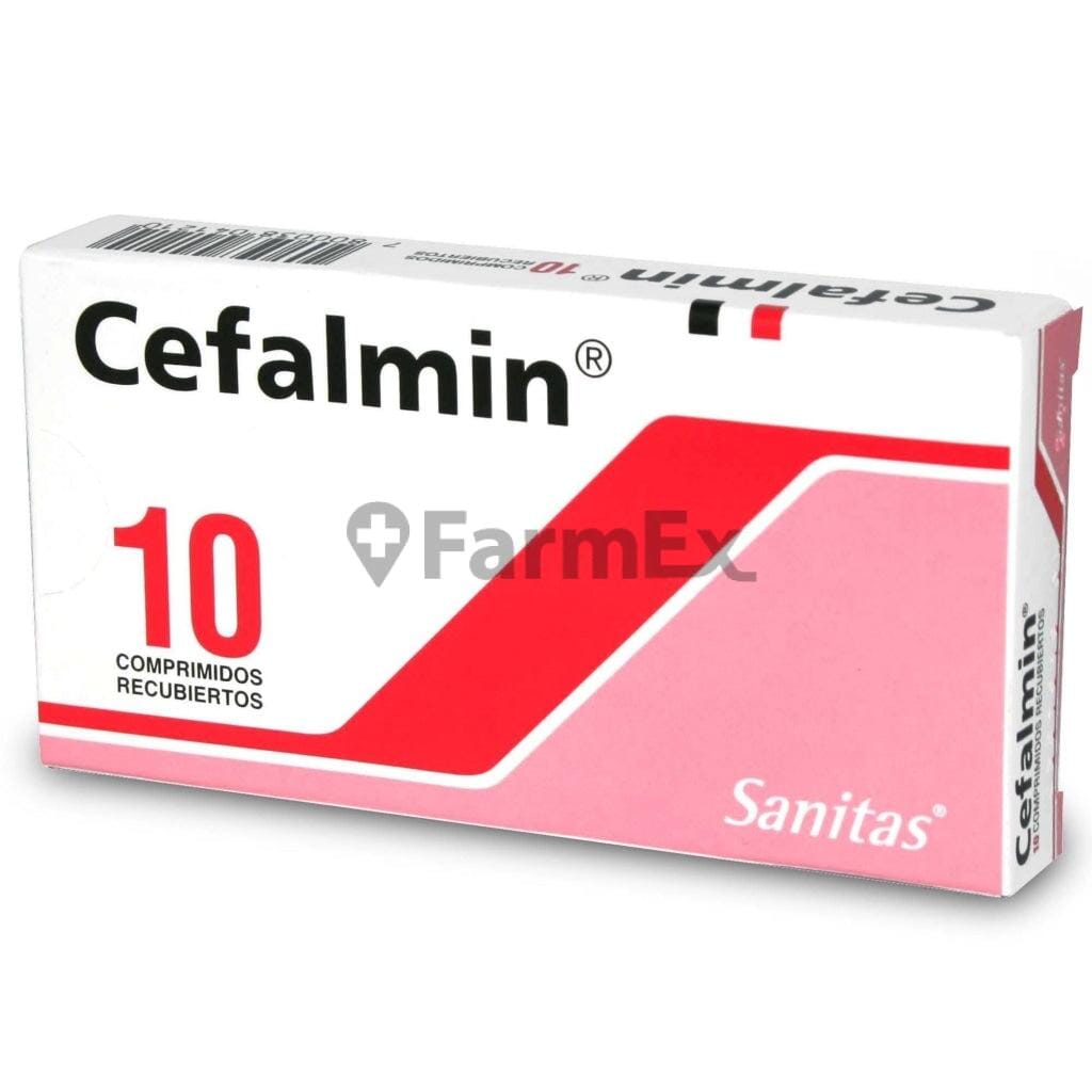 Cefalmin x 10 comprimidos Farmex-Fonasa-Persistente